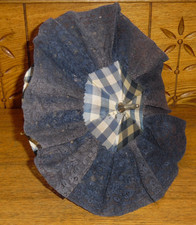 Vintage Blue Doll Umbrella - 10.5" Long - 9" Span