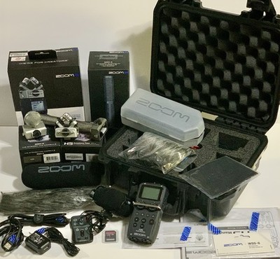 Zoom Lot H5 Recorder, SAH-6, MSH-6, APH-5, Rode Videomicro & Zoom Hardshell Case