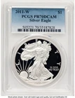 2011-W Proof Silver Eagle 1 oz Blue Gradient PCGS PR70