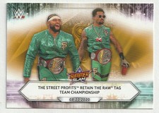 2021 Topps WWE Bronze #93 Street Profits Retain the Raw Tag Team Championship