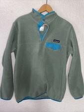 Patagonia Lightweight Synchilla Snap T Fleece Pullover Womens Medium M Green