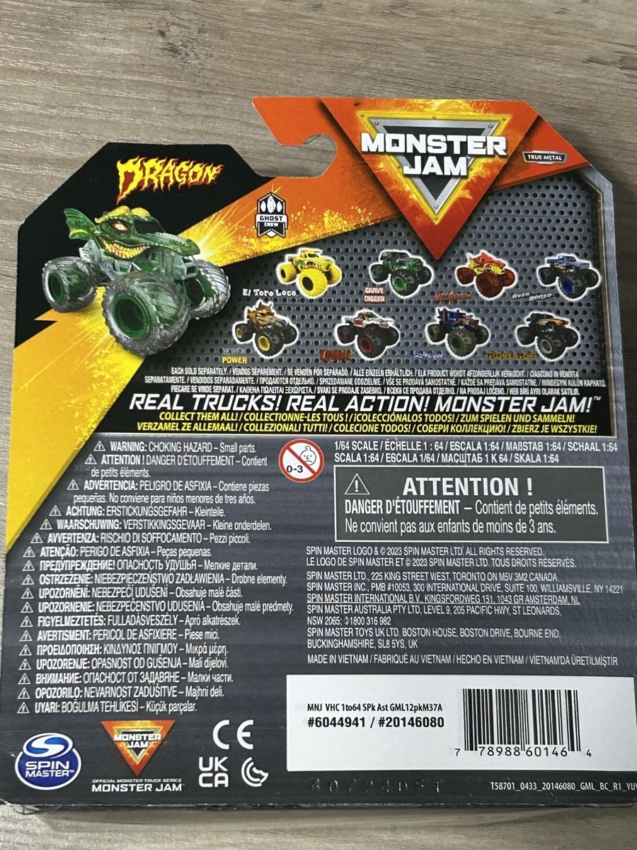Monster Jam Series 37 Dragon Ghost Crew Chase Spin Master Rare
