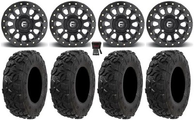 Fuel Vector Beadlock 15'' Wheels 32'' Harvester Tires Can-Am Maverick X3