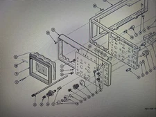 Tektronix 2215 Oscilloscope Front Panel Knobs, Controls, and Parts