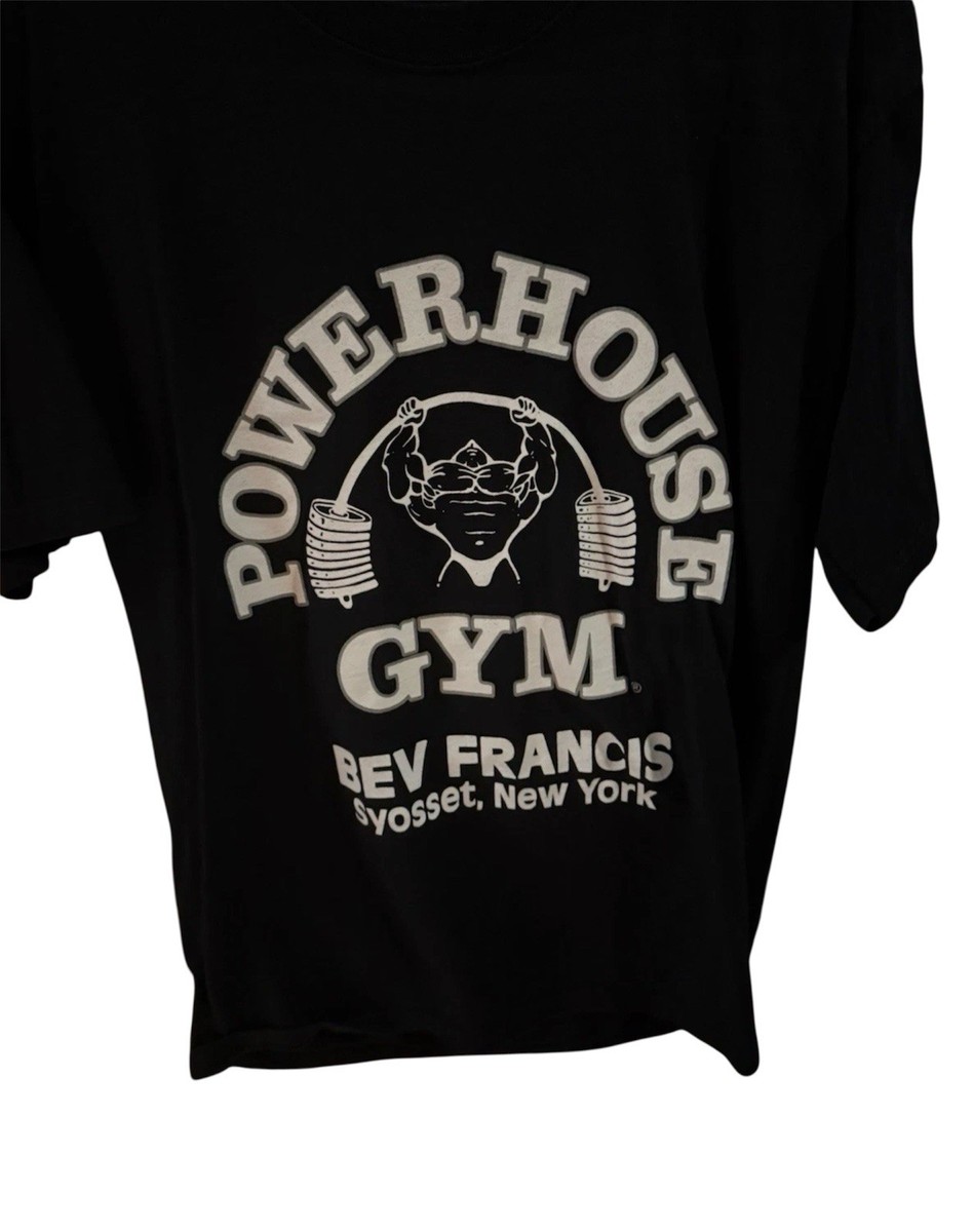 Powerhouse Gym Bev Francis NY Men's Size L Cotton Gym T Shirt | eBay