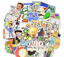 50 Science stickers, Experimental Science Education Graffiti Stickers