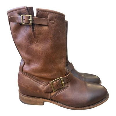 Vintage Shoe Company Harness Moto Engineer Boot Women size 8