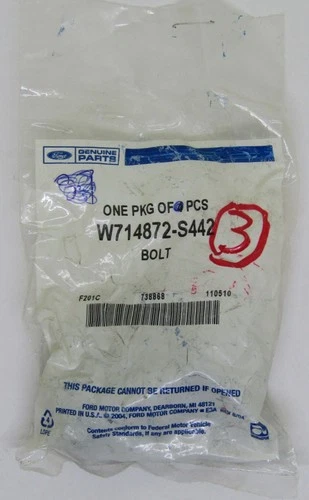 New Ford Genuine Parts OEM Bolt & Lockwasher Lot of 3 Part No. W714872-S442