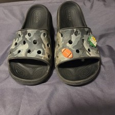 Crocs Classic Camo Slide Sandal Gray/whit Camo Camouflage Iconic Comfort M9 W11