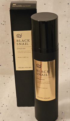 HOLIKA HOLIKA BLACK SNAIL Repair Emulsion & Toner Korean skincare 3.38 fl oz