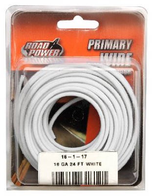 Primary Wire, White, 16-Ga., 24-Ft. -55667933