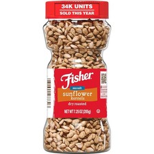 Fisher Dry Roasted Sunflower Seeds Kernels with Sea Salt, 7.25 oz