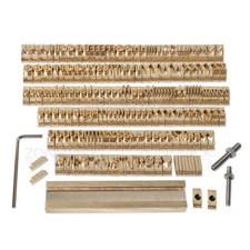 ZONEPACK Copper Brass Stamping Flexible Letters 184PCS F Font,