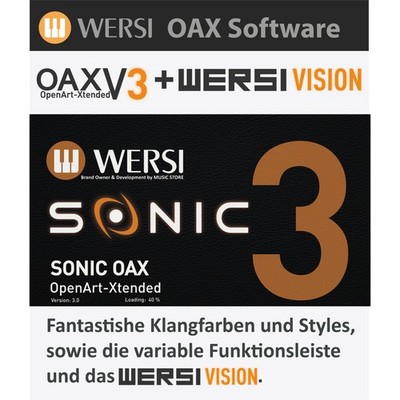 OAX Software-Erweiterung V3.0, WERSI Vision kompatibel, neue Piano- und