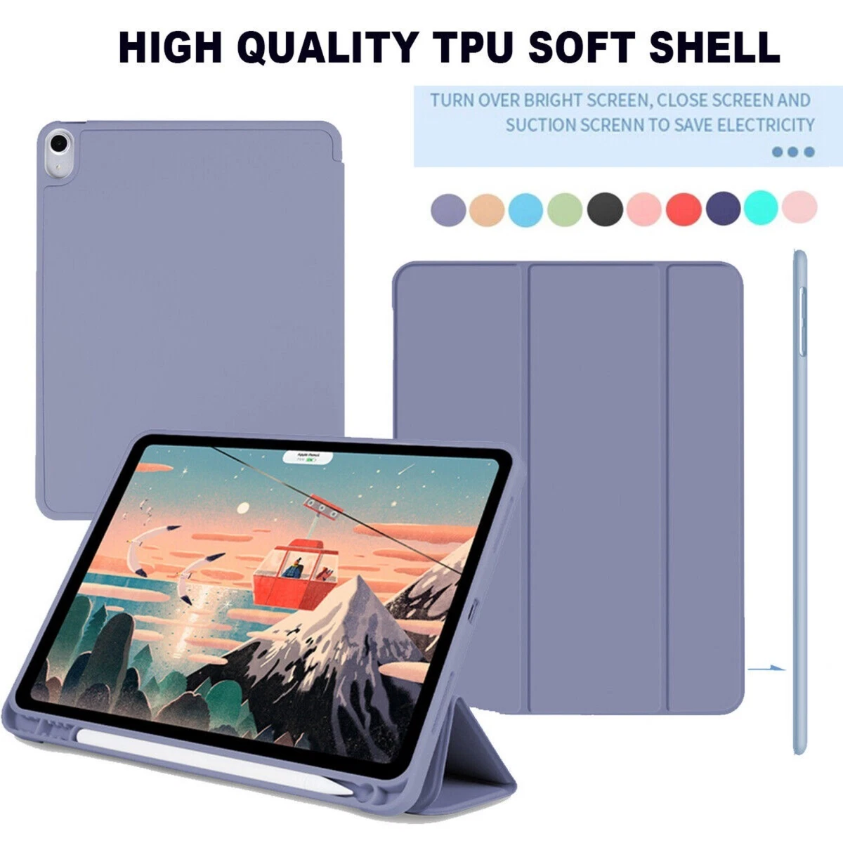 Custodia con tastiera e mouse per iPad 5th/6th/7th/8th/9th/10th, Pro 11 Custodia con tastiera e mouse per iPad 5th/6th/7th/8th/9th/10th, Pro 11