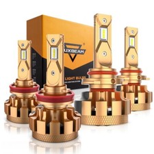 Canbus LED Headlight Bulbs Kit 9005 H11 High Low Beam 6000K White Super Bright