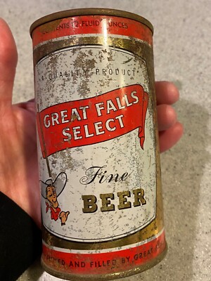 Great Falls Select Fine Beer  Flat Top Beer Can Great Falls,  Montana c. 1960