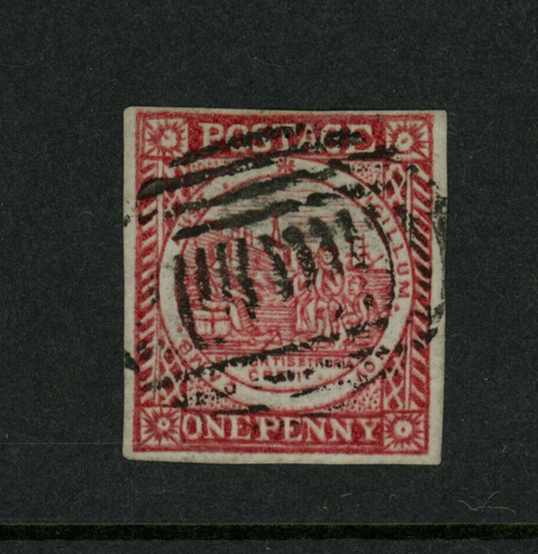 Australia New South Wales Scott # 2C VF Used Bluish Paper British Colony Stamp