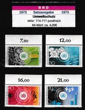BRD 1973 Michel n. 774-777 set protezione ambientale nuovo di zecca