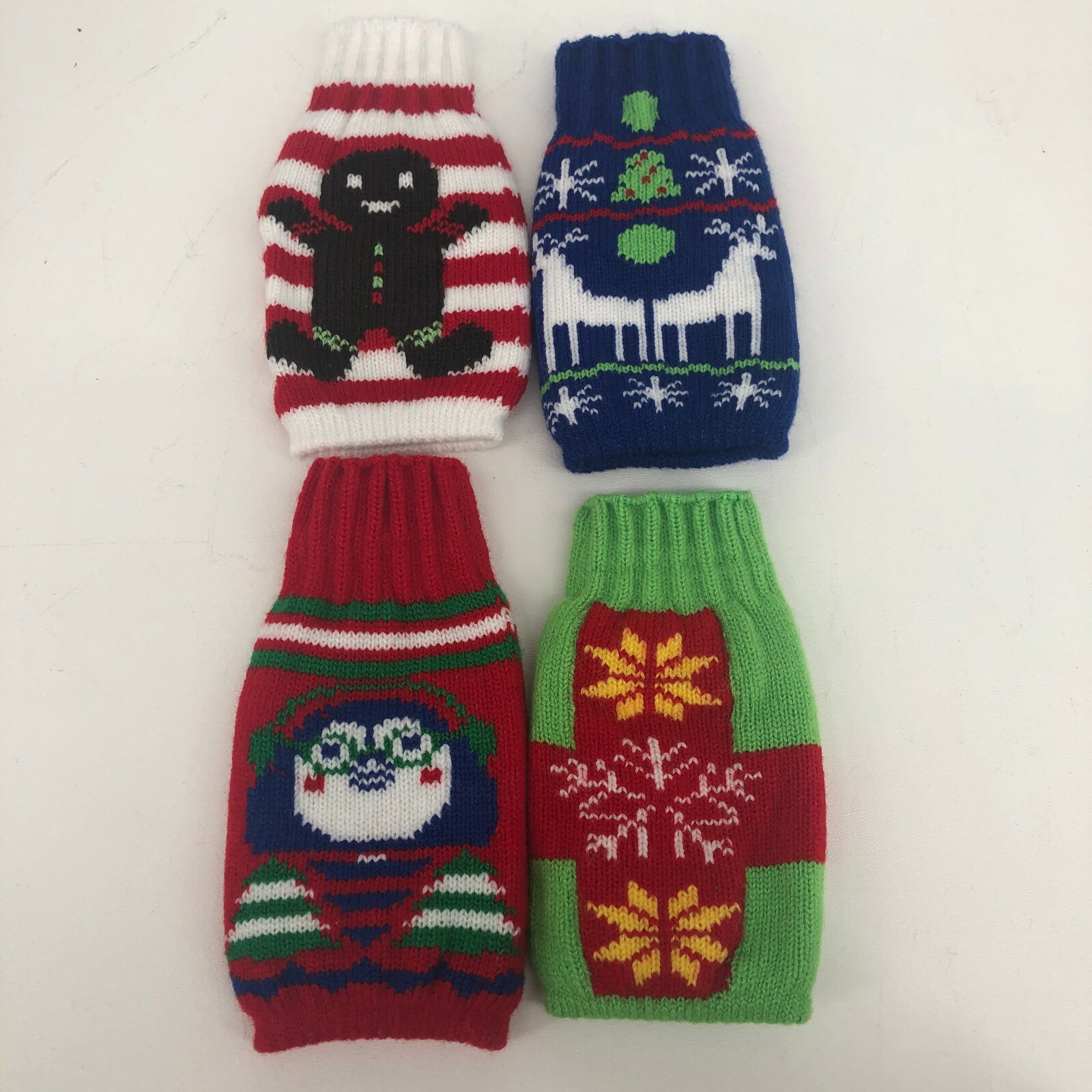 Assorted Uncle Bobs Ugly Beer Bottle Christmas Sweaters Koozie Set of