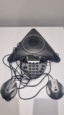 Polycom SoundStation IP 6000 Konferenztelefon mit 2 Erweiterungsmikrofonen