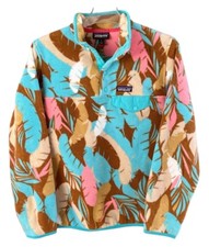 PATAGONIA Synchilla Women  s SM Small Snap-T  Feather Dance  Fleece Pullover