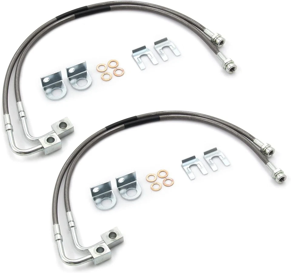 Líneas de freno de acero inoxidable 89716 para Jeep Wrangler JK 2007-2018 Foto 2 de 4