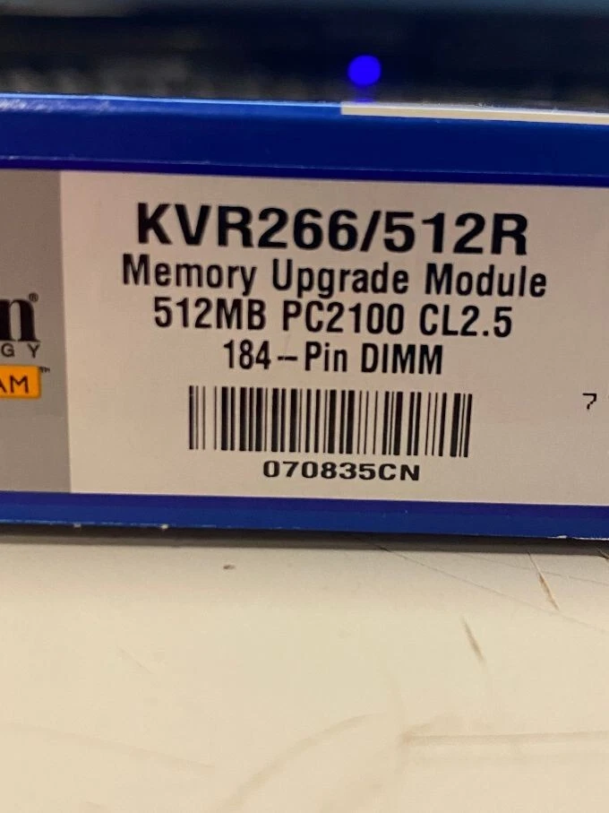 KVR266/512R Kingston 512MB PC2100 DDR-266MHz non-ECC Unbuffered CL2.5 184-Pin DI - Image 4 of 4