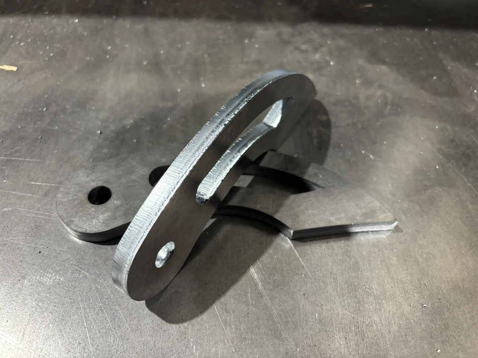 Qt 6 dobradiça para churrasco resistente 7,25” de comprimento 1/2 furo 3/8” corte a laser grosso. - Imagem 4 de 4