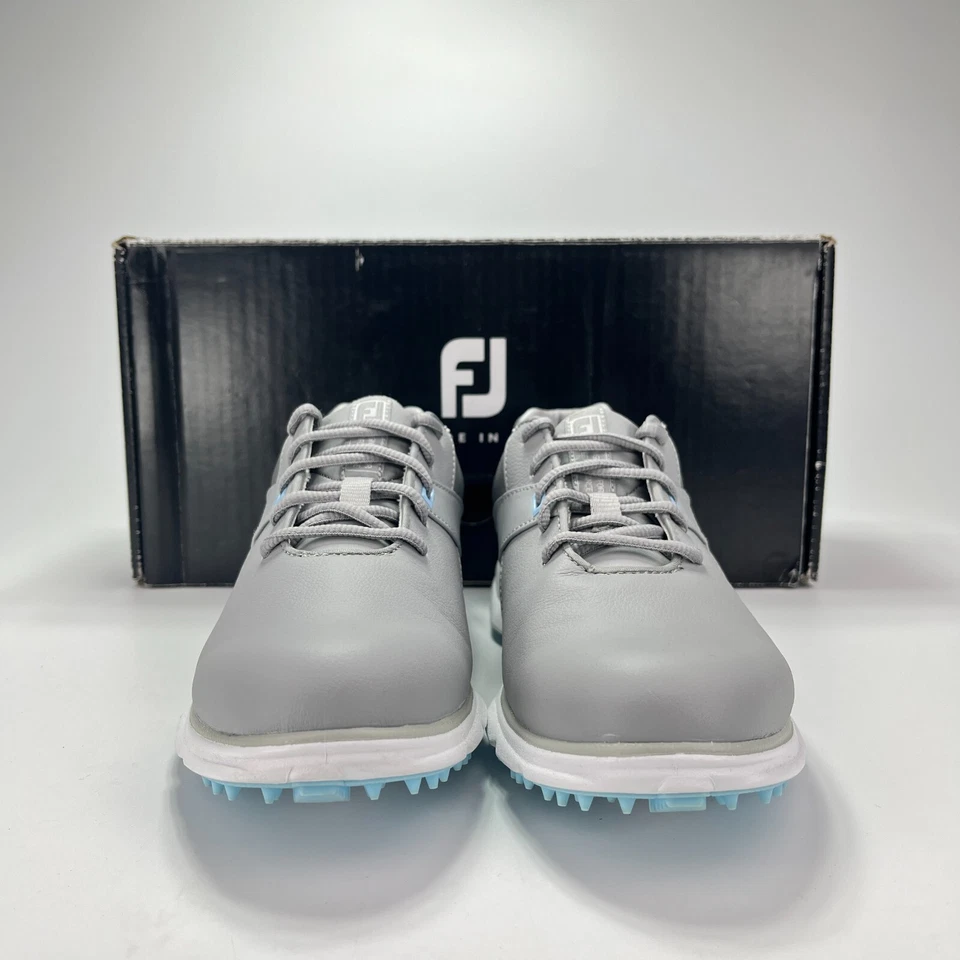 NEW FootJoy Pro SL Golf Gray Light Blue Athletic Golf Shoes 98118 Women's Size 8 - Image 3 of 4