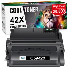 1x High Yield Q5942X Toner Cartridge Compatible With HP 42X LaserJet 4250n 4300n