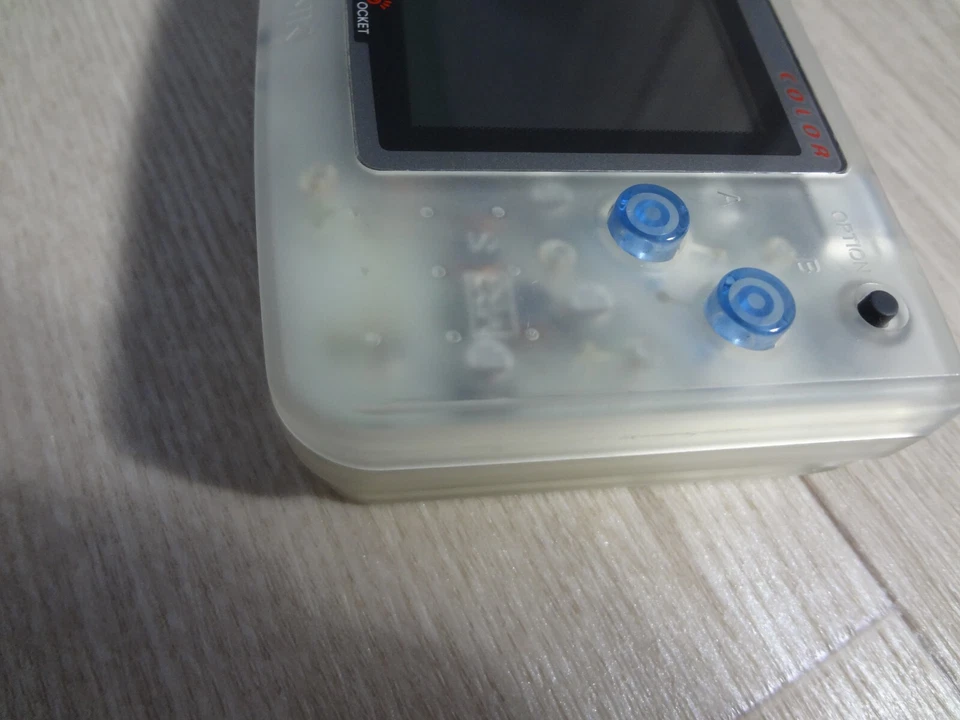 snk neo geo pocket color clear console system Tested Work -good condition 2 - Image 3 of 4