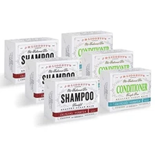 J.R.LIGGETT’S Original Shampoo 3.5oz Conditioner 1.75oz Bars USA 6 Pack