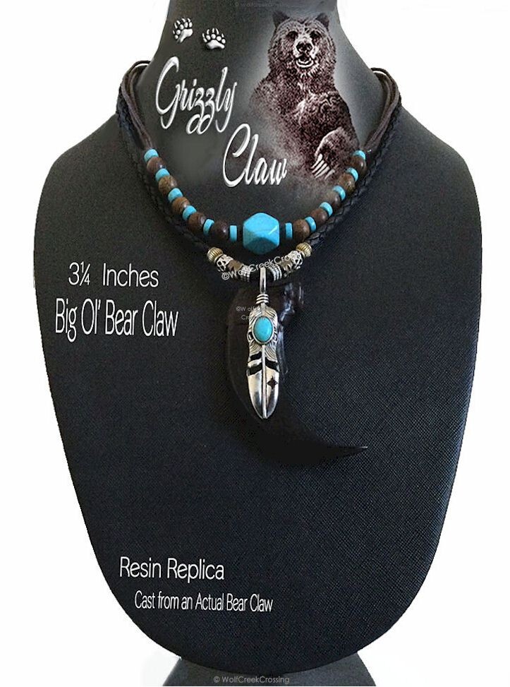 ネックレス・ペンダント Bear's two-claw necklace Claw Necklaces & Pendants – Medieval Fur