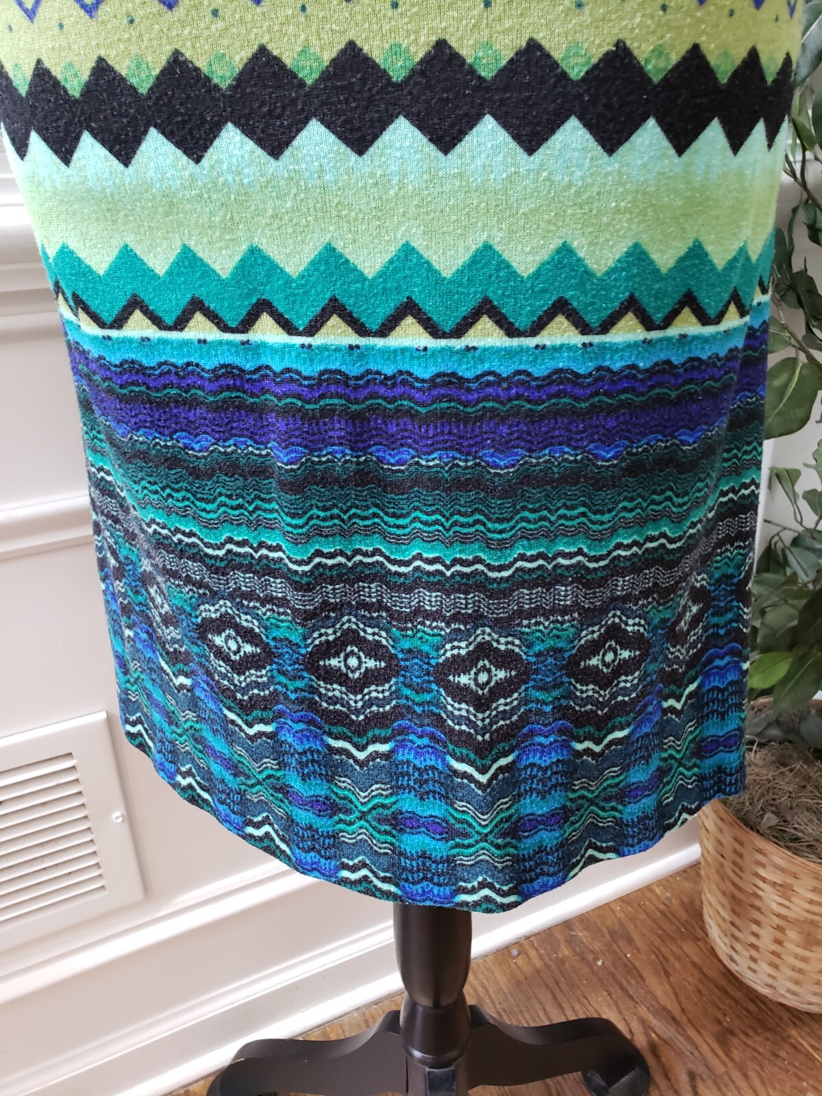 Perceptions Womens Multicolor Polyester Cowl Neck… - image 4