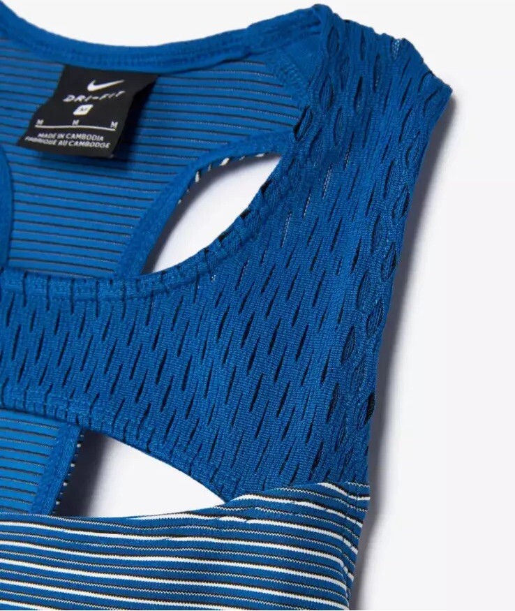 Nike x Undercover x Gyakusou Womens Knit Top Blue White NWT