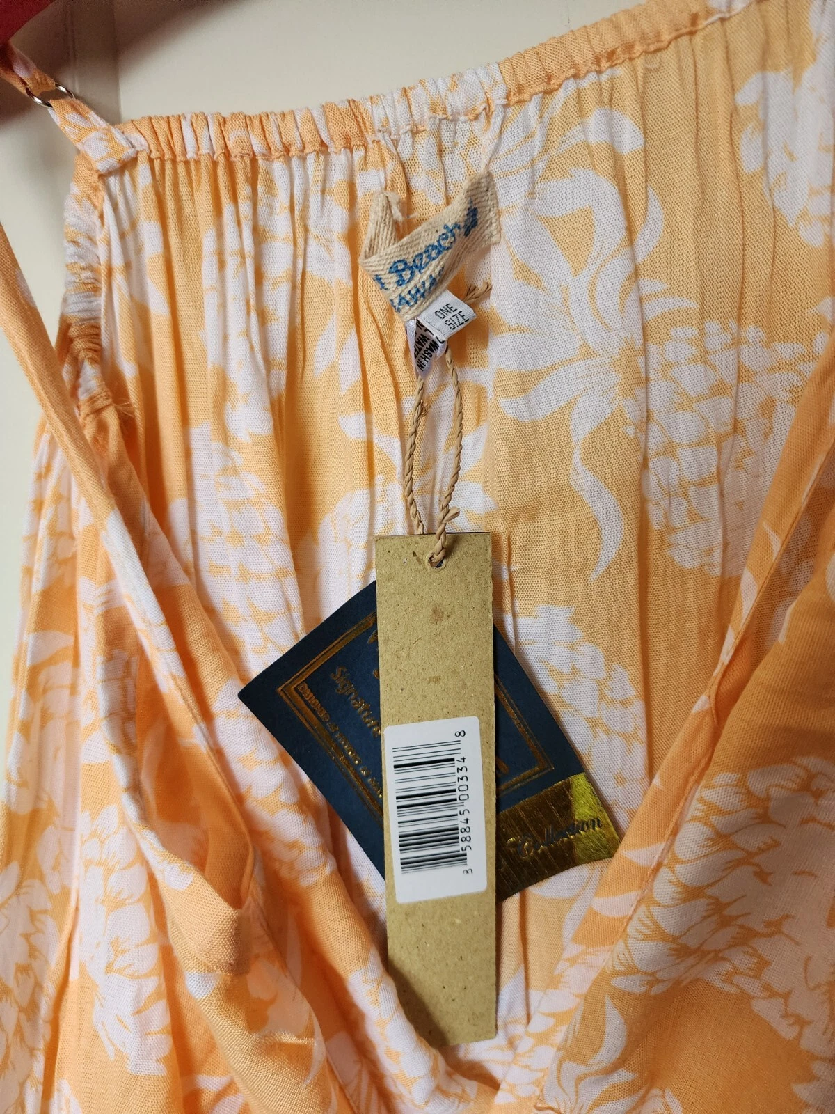 UNDERCOVER Abito da spiaggia Secret Beach Hawaii Van Seibert taglia unica da donna nuovo con etichette DANNEGGIATO