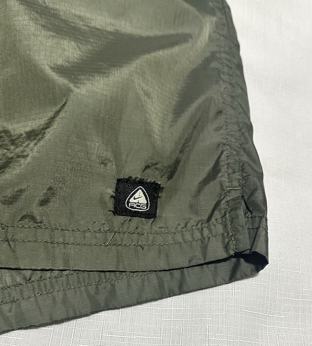 Vintage Nike ACG Alpha Project Brief Lined Running Trail Shorts Sz Large Green thumbnail 7