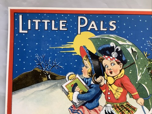 Christmas Cracker Label “Little Pals Crackers” Genuine Vintage - Picture 3 of 9