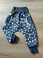 graue 3/4 Pumphose,Sterne,Neu, Handmade, Jean...