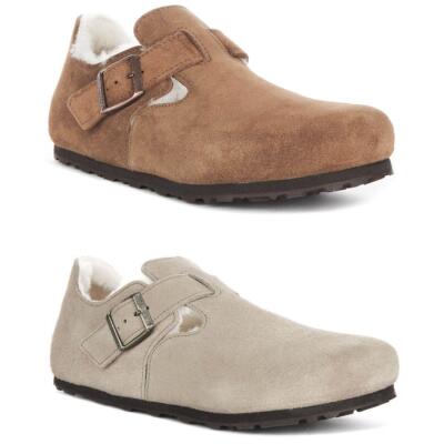 Birkenstock London Shearling Unlined Eva Winter Womens Birkenstock London Shearling Unlined Eva Winter Womens