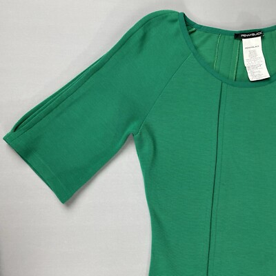 PennyBlack Fit & Flare Midi Jersey Dress Women's Large Green Retro Classic  | eBay