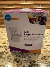 NETGEAR N300 WN3000RP 300 Mbps WiFi Range Extender WORKS WITH ANY WIFI