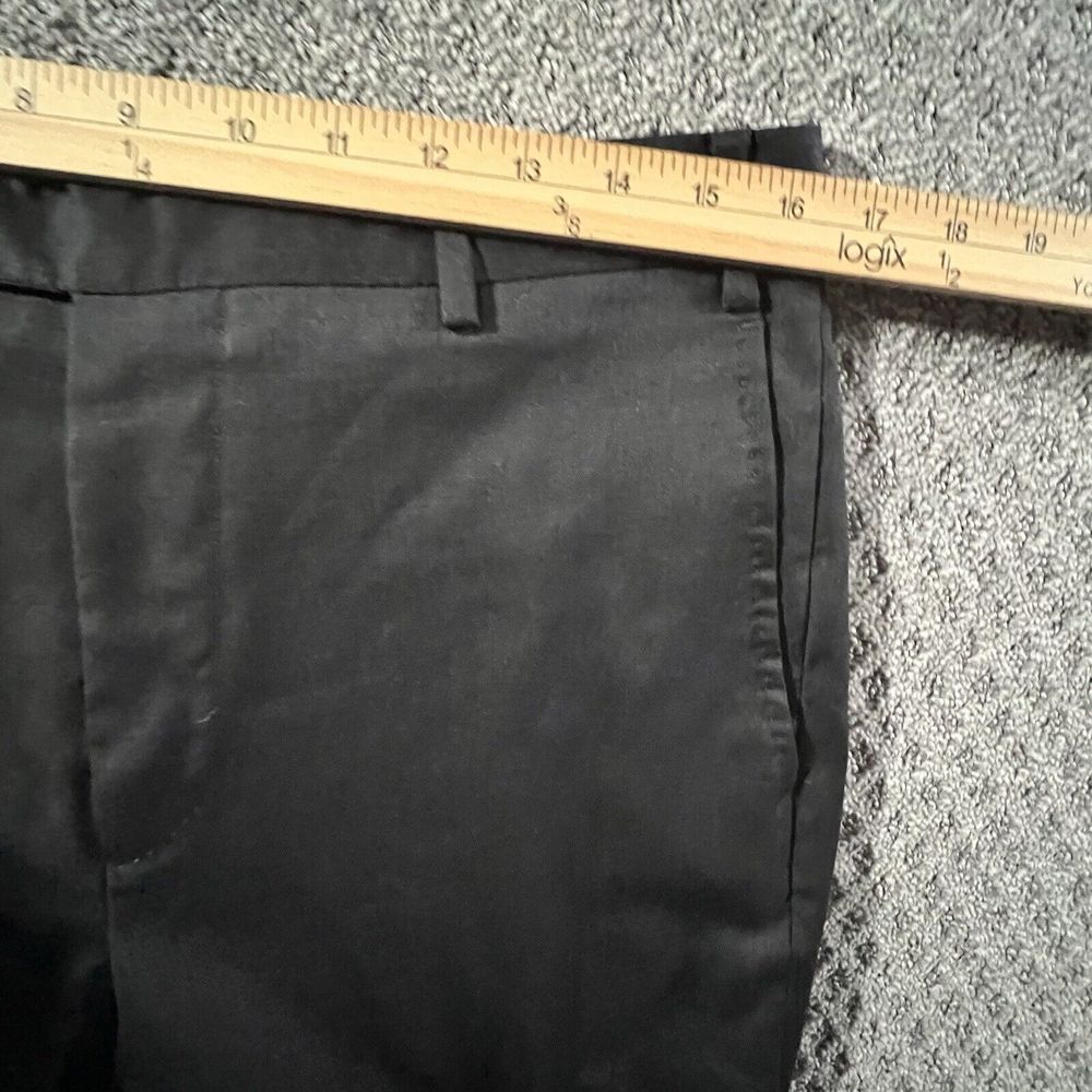 Zanella Todd Solid Charcoal Gray Flat Front Wool … - image 10