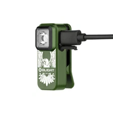 Olight Oclip Clip OD Green Eagle Edition Light w/White & Red Light, 300 L, 70 M