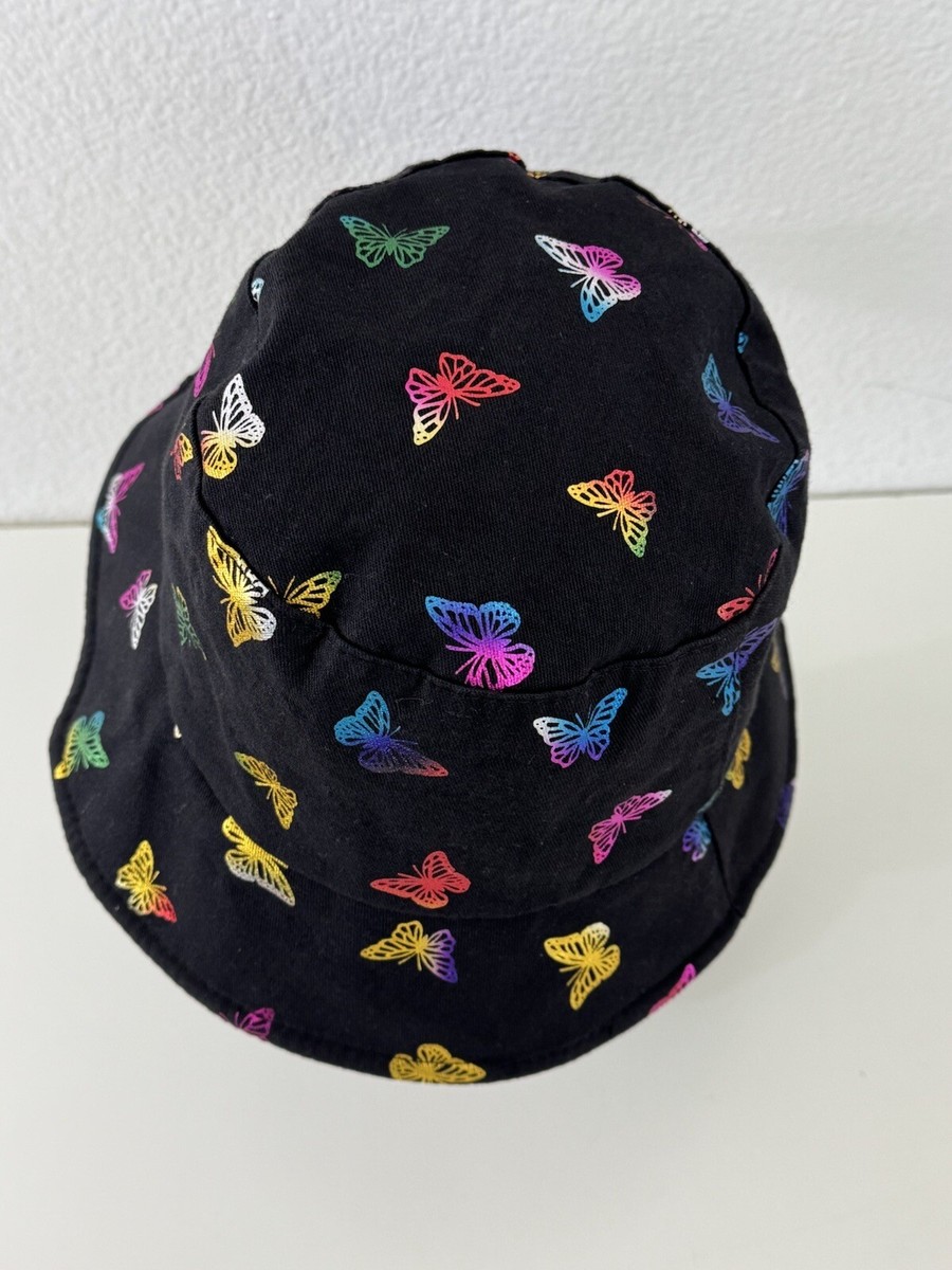 90s Zoe Madison Bucket Hat Black Irridescent Colorful  display picture 2