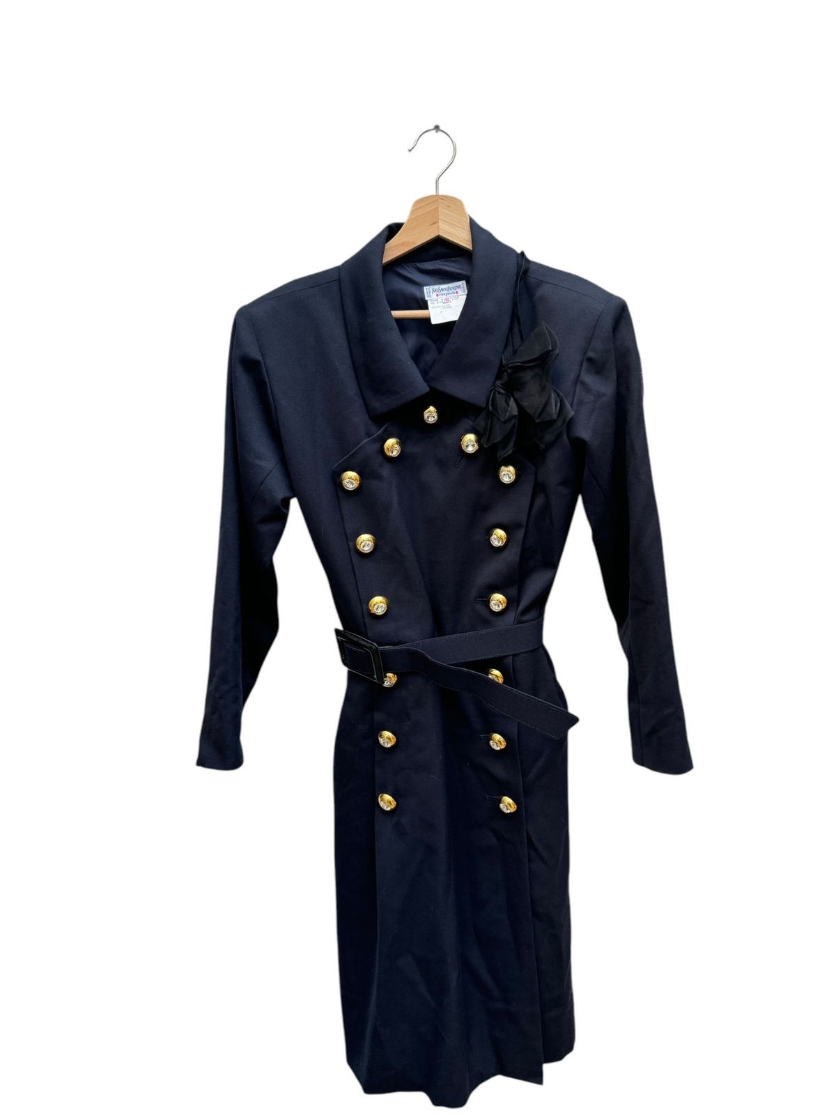 Abito Yves Saint Laurent Été 1992 Navy taglia 40 vestibilità 38 M