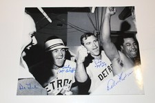 DENNY MCLAIN DICK MCAULIFFE WILLIE HORTON D TRACEWSKI SIGNED 68 WS 8X10 PHOTO