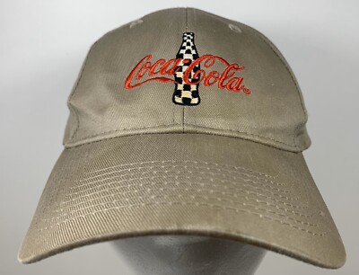 Coca Cola Bottle Cap Beige Coke Drink Soda Pop Hat Strapback