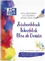 Oxford Zeichenblock, DIN A4, Blanko, 120 G/Qm 20 Blatt